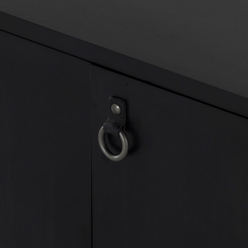Isador Media Console Iron Handles Four Hands