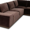 Four Hands Isaiah 3Pc Sectional angled side view 