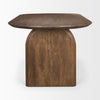 Mercana Isla Oval Dining Table Dark Brown Side View