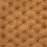 Isle Ottoman Palermo Butterscotch Top Grain Leather Tufting Detail 105665-006