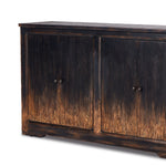 Van Thiel It Takes an Hour Sideboard Distressed Black Hand Chipping Detail 237665-001