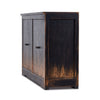 Van Thiel It Takes an Hour Sideboard Distressed Black Angled View Four Hands