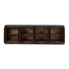 It Takes an Hour Sideboard Distressed Black Open Cabinets 242172-001