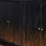 It Takes an Hour Sideboard Distressed Black Aged Bronze Handles Four Hands