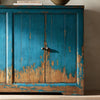 Four Hands It Takes an Hour Sideboard Distressed Blue Staged View
