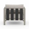 Sonoma Outdoor Chair Venao Grey Back View Four Hands