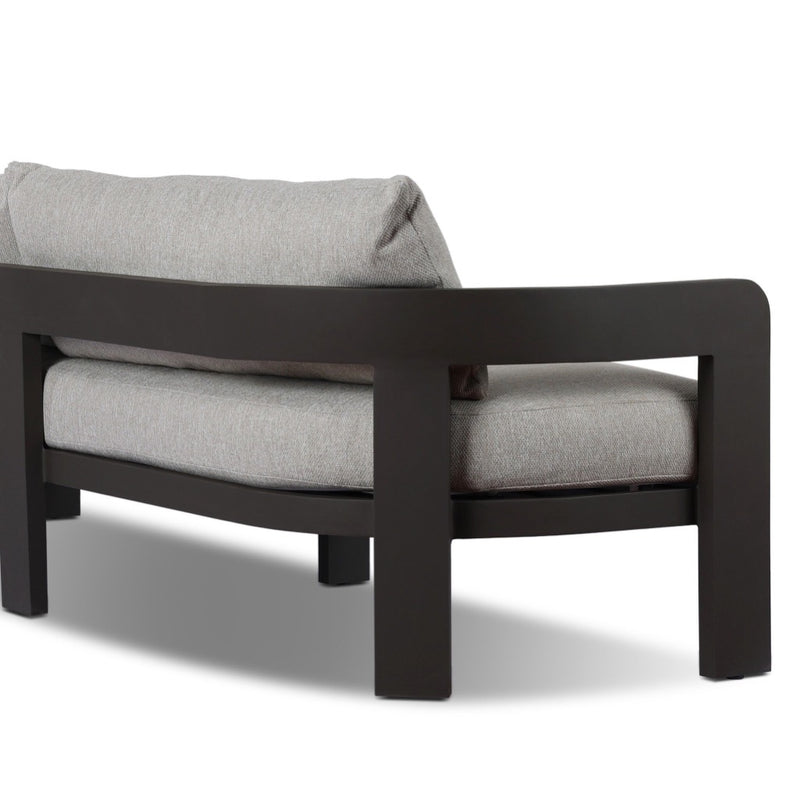 Four Hands Jackson Outdoor Metal Sofa back metal frame view
