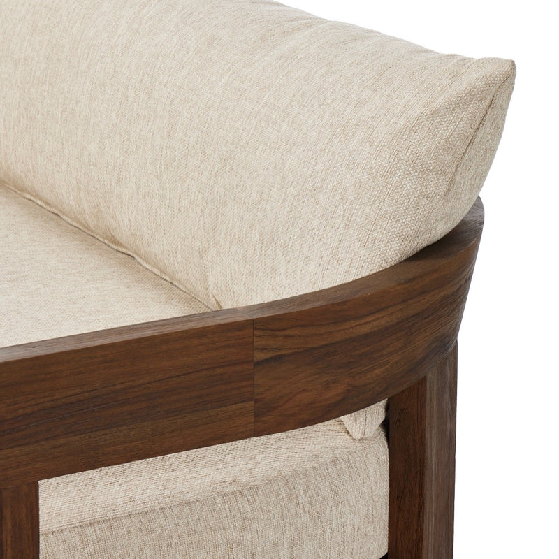 Four Hands Jackson Outdoor Sofa knife edge cushion detail