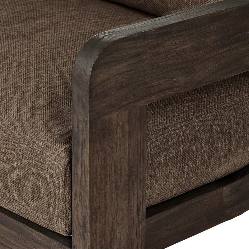 Four Hands Jackson Outdoor Sofa rounded arm view