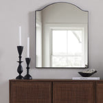 Jacques Small Mirror Gunmetal Staged View Four Hands