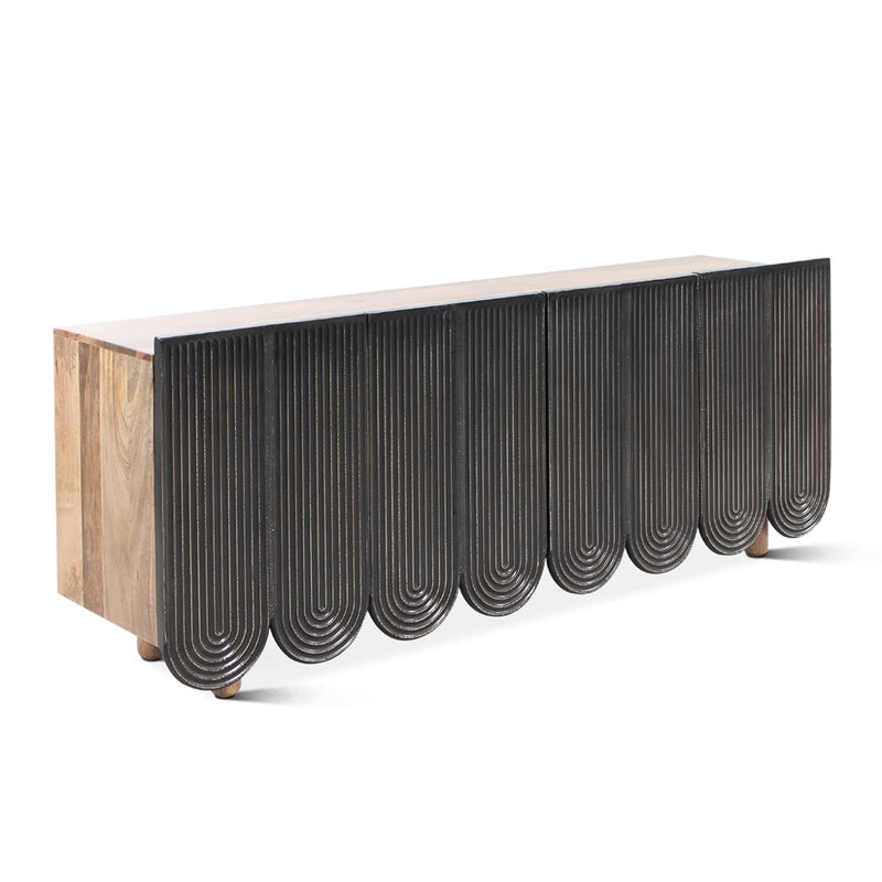HTD Jaipur Wave Sideboard angled view 