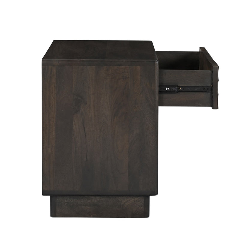 HTD Jakarta Nightstand side open drawer view 