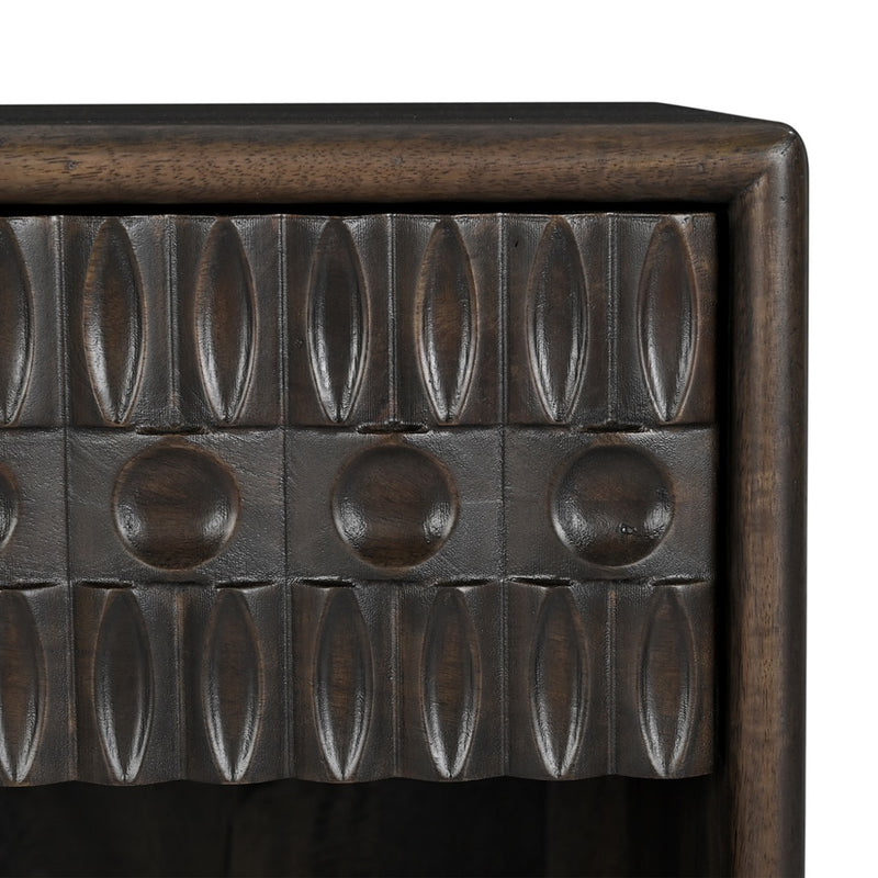 Jakarta Nightstand FJK-NC26DJ carved wood view 