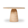 Janice Dining Table Sand Striae Side View 240106-001