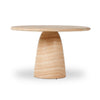Janice Dining Table Sand Striae Side View Four Hands