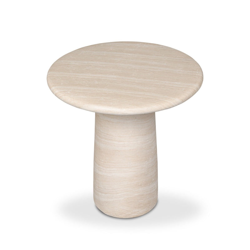 Janice End Table 250728-001 overhead angled view 