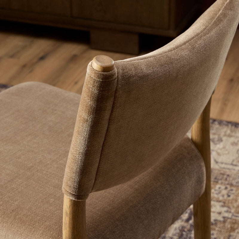 Four Hands Jayla Counter Stool staged view of back 