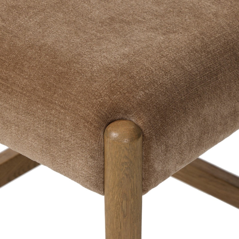 Four Hands Jayla Counter Stool seat corner view 