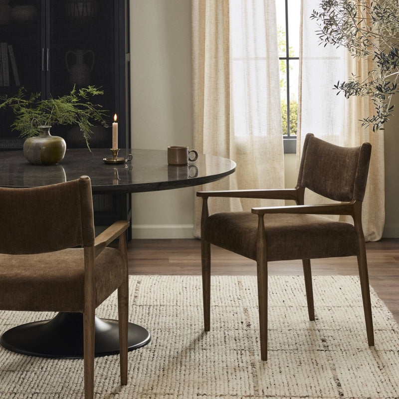 Four Hands Jayla Dining Armchair - Altair Mushroom