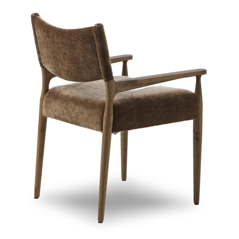 ◆つむぎ◆ Four Hands Jayla Dining Armchair - Altair Mushroom