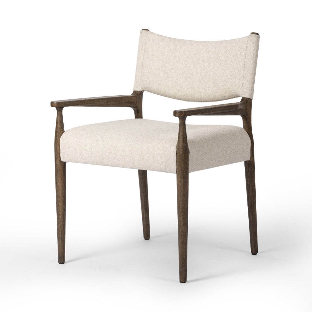 Four Hands Jayla Dining Armchair angled view 