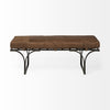 Jessie Bench - Brown Leather