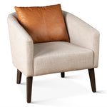 HTD Jessie Accent Chair angled view 