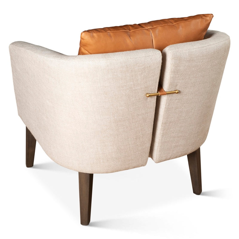 HTD Jessie Accent Chair angled back view 