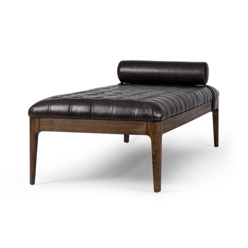 Four Hands Joanna Bench Sonoma Black Angled View