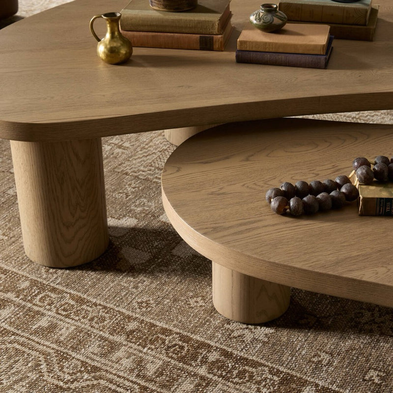 Four Hands Joji Nesting Coffee Tables - Natural Oak Veneer