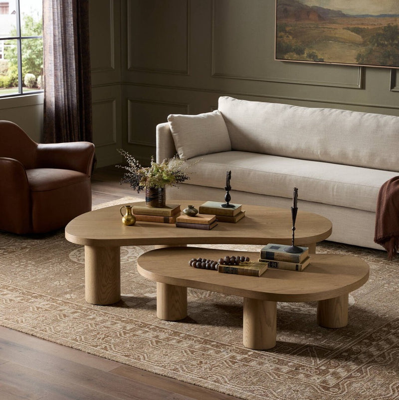 Four Hands Joji Nesting Coffee Tables - Natural Oak Veneer