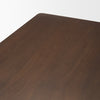 Jonan Dining Table 71112-AB dark brown tabletop corner 
 