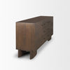 Mercana Jonan Sideboard Dark Brown Angled View