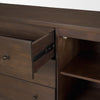 Mercana Jonan Sideboard Dark Brown Open Drawers 71111