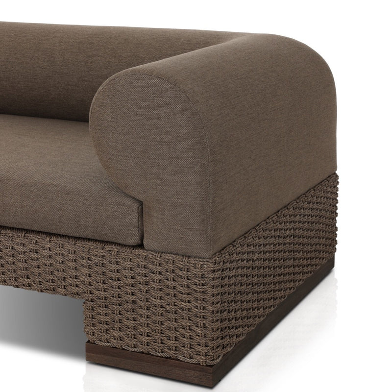 Joss Outdoor Sofa 229039-002 sculptural arm