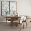 Jovani Oval Dining Table 71108-AB staged view 