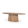 Mercana Jovani Oval Dining Table angled view 