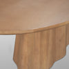 Jovani Oval Dining Table 71108-AB table top edge and base view 