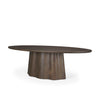Mercana Jovani Oval Dining Table angled view 