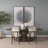 Jovani Oval Dining Table 71109-AB staged view 