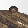 Mercana Jovia Coffee Table marble edge and leg view 