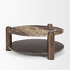 Jovia Coffee Table 71122-AB angled view 