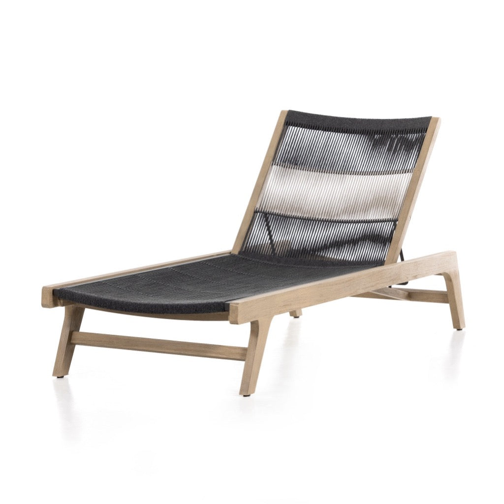 Four Hands Julian Outdoor Chaise angled view 