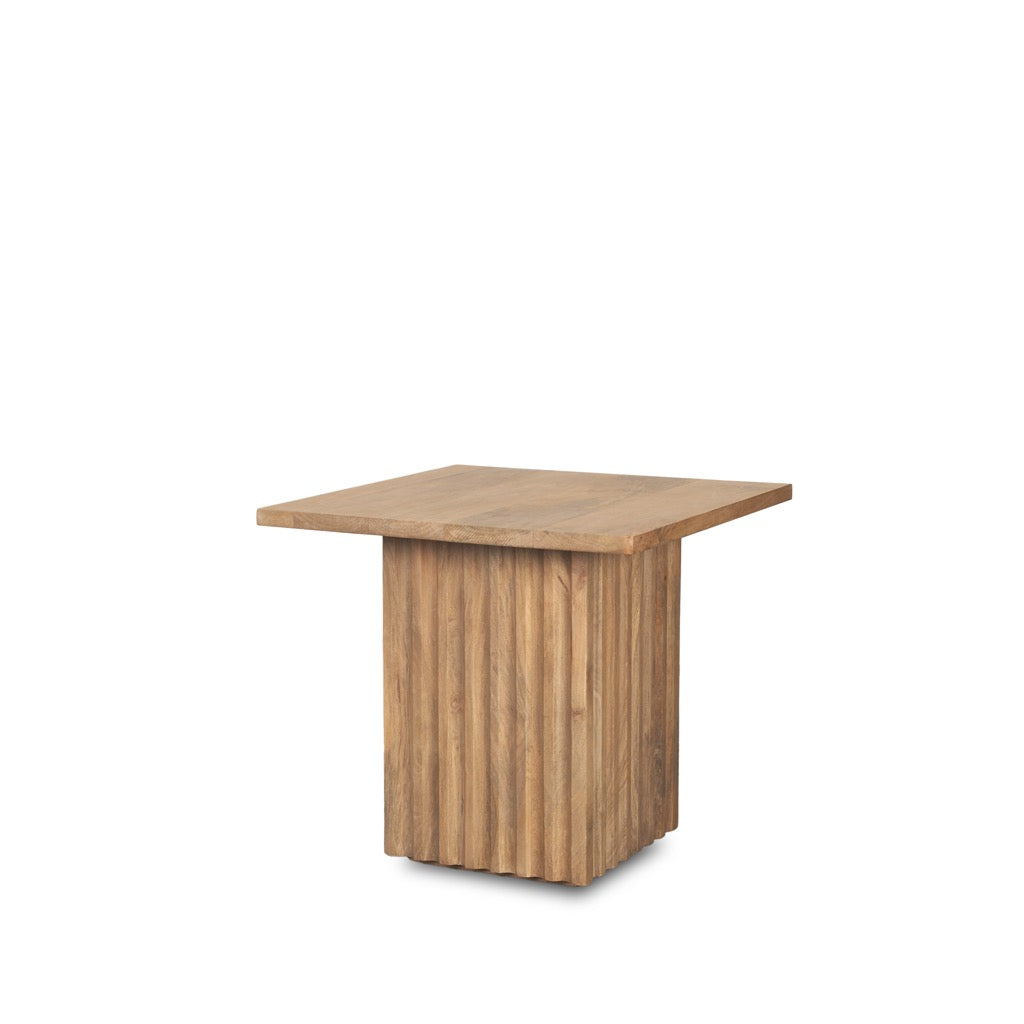 Mercana June Square Side Table angled view 