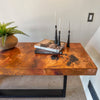 Artesanos Design Collection Jupiter Copper Console Table Staged View