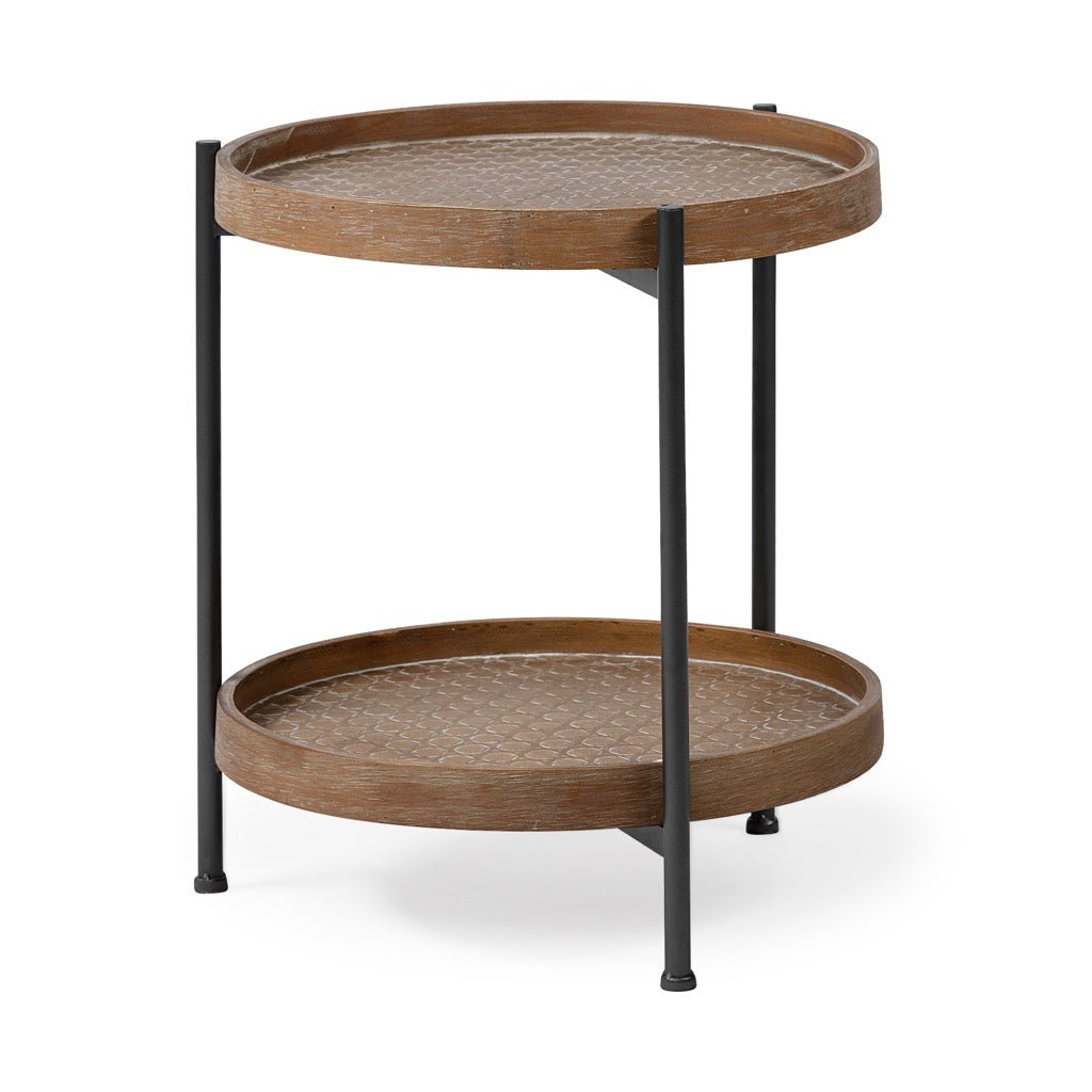 Mercana Kade End Table angled view 