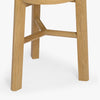 Co.House Designs Kaja Oak Side Table Natural Farmhouse Style Base