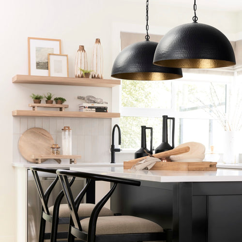  Karina Dome Pendant Light 70057 staged kitchen view 
