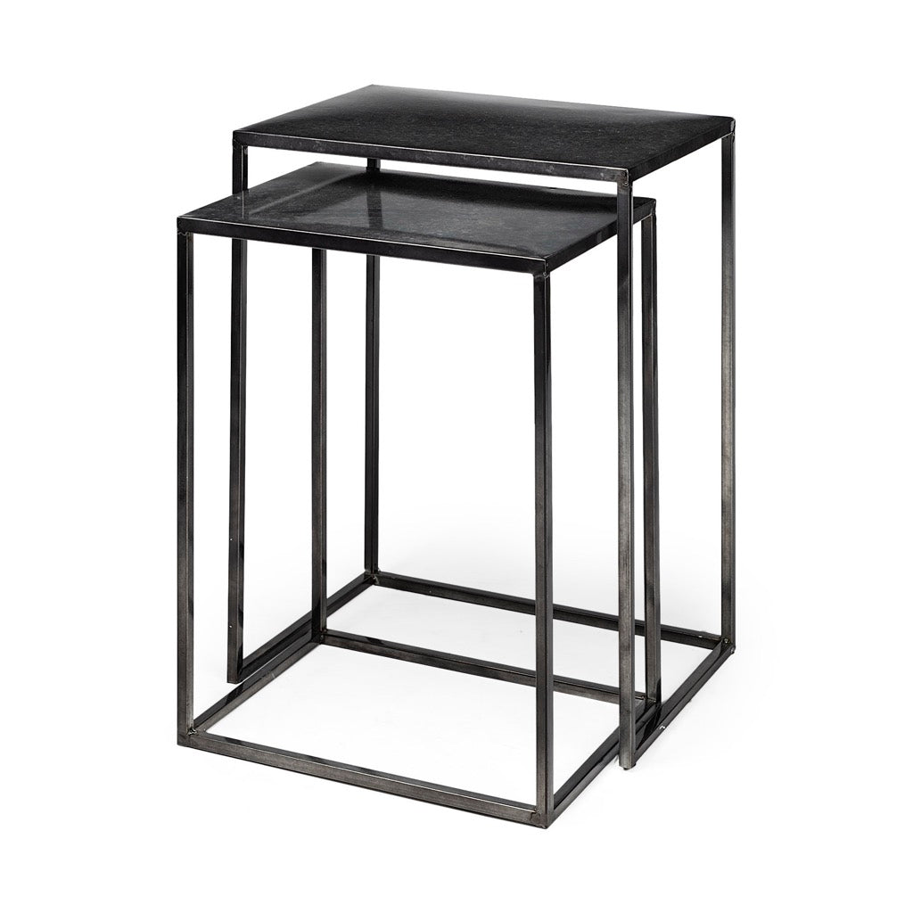 Mercana Kasey Nesting Accent Table angled view 