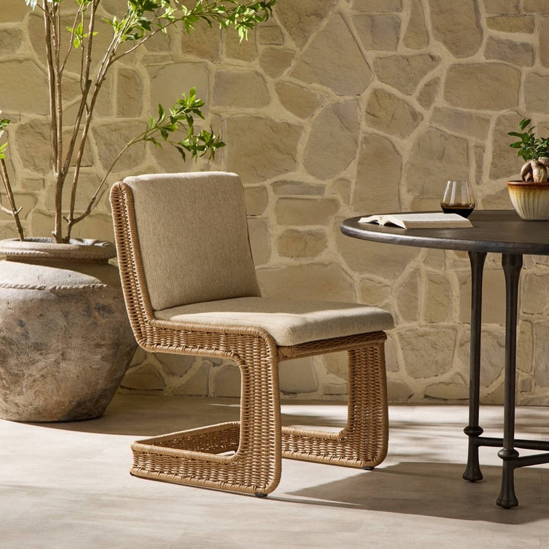 Four Hands Katrine Outdoor Dining Chair - Concha Beige